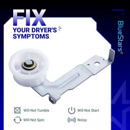 [Lifetime Warranty] DC93-00634A Dryer Idler Pulley with Sturdy Clip - Compatible with Samsung Dryers - Replaces DC96-00882B DC96-00882C AP4373659 PS11771601 - Pack of 2 thumbnail 1