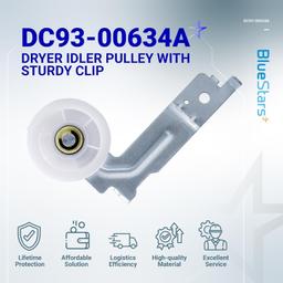 [Lifetime Warranty] DC93-00634A Dryer Idler Pulley with Sturdy Clip - Compatible with Samsung Dryers - Replaces DC96-00882B DC96-00882C AP4373659 PS11771601 - Pack of 2 thumbnail 7