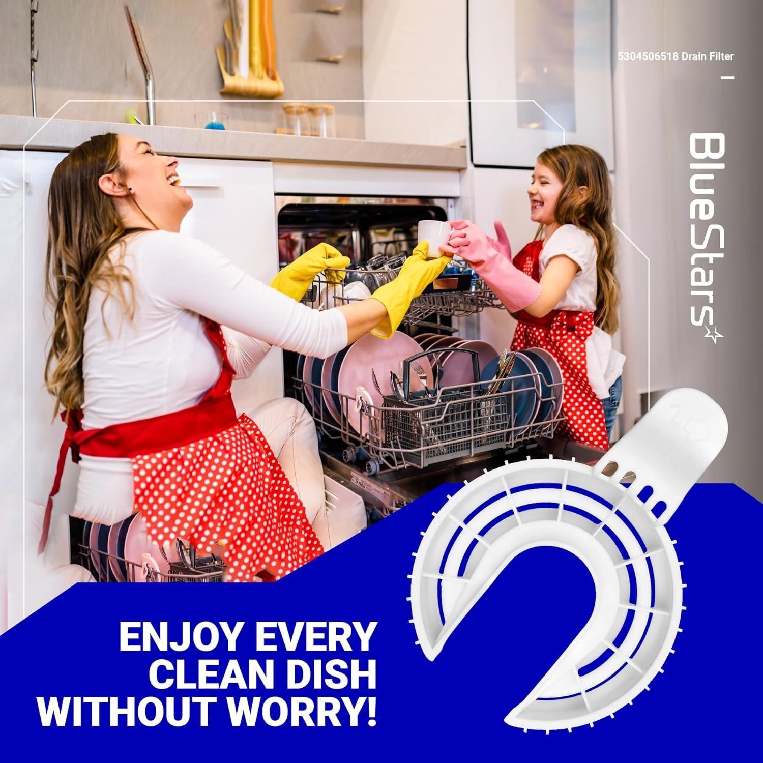 [Lifetime Warranty] 5304506518 154252701 Dishwasher Drain Filter - Compatible with Frigidaire - Replaces 154252702 AP2109132 AP6036337 4456335 PS11770485 419238 AH420500 image 3