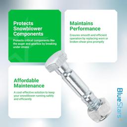 [Lifetime Warranty] 303160355P 303160355 Snow Blower Shear Pins and Nuts - Pack of 4 thumbnail 4