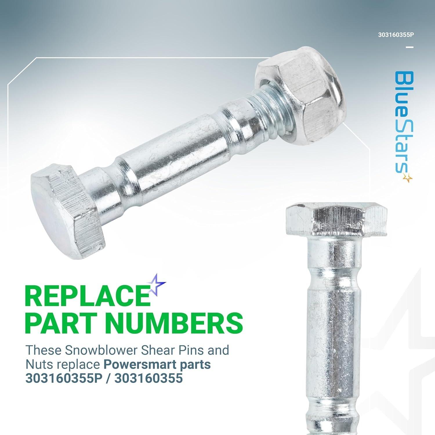 [Lifetime Warranty] 303160355P 303160355 Snow Blower Shear Pins and Nuts - Pack of 4 image 8