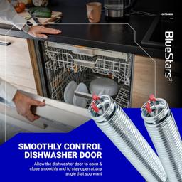 [Lifetime Warranty] 00754866 Dishwasher Door Spring & Cable Kit - Compatible with Bosch Thermador Gaggenau Dishwashers - Replaces AP5804978 PS8770519 00623540 3279707 thumbnail 2