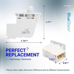 [Lifetime Warranty] DC64-00828B Dryer Door Switch - Compatible with Samsung and Kenmore Dryer - Replaces DC64-00828A 2071595 AP4578931 PS4210965 EAP4210965 PD00028436 thumbnail 1