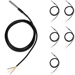 [Lifetime Warranty] DS18B20 1-Wire Temperature Sensor Waterproof Digital Stainless Steel - Pack of 5 thumbnail 0