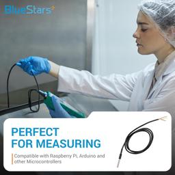 [Lifetime Warranty] DS18B20 1-Wire Temperature Sensor Waterproof Digital Stainless Steel - Pack of 5 thumbnail 2