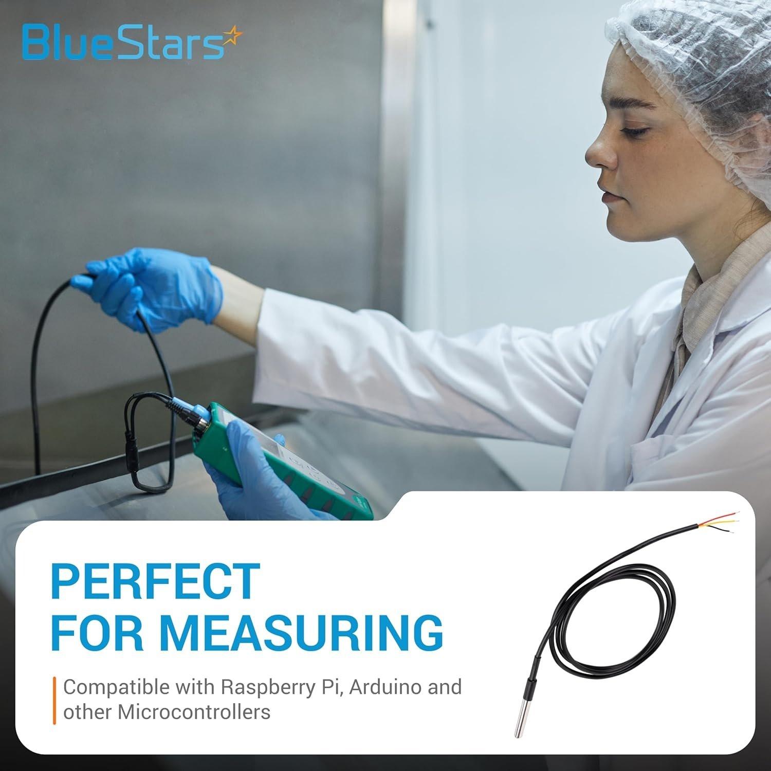 [Lifetime Warranty] DS18B20 1-Wire Temperature Sensor Waterproof Digital Stainless Steel - Pack of 5 image 2