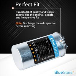 [Lifetime Warranty] 35+5 uF MFD 370/440 VAC Dual Run Round Capacitor - Fits AC Unit Fan Motor, Heat Pump - Replaces 97F9834 - Pack of 2 thumbnail 6