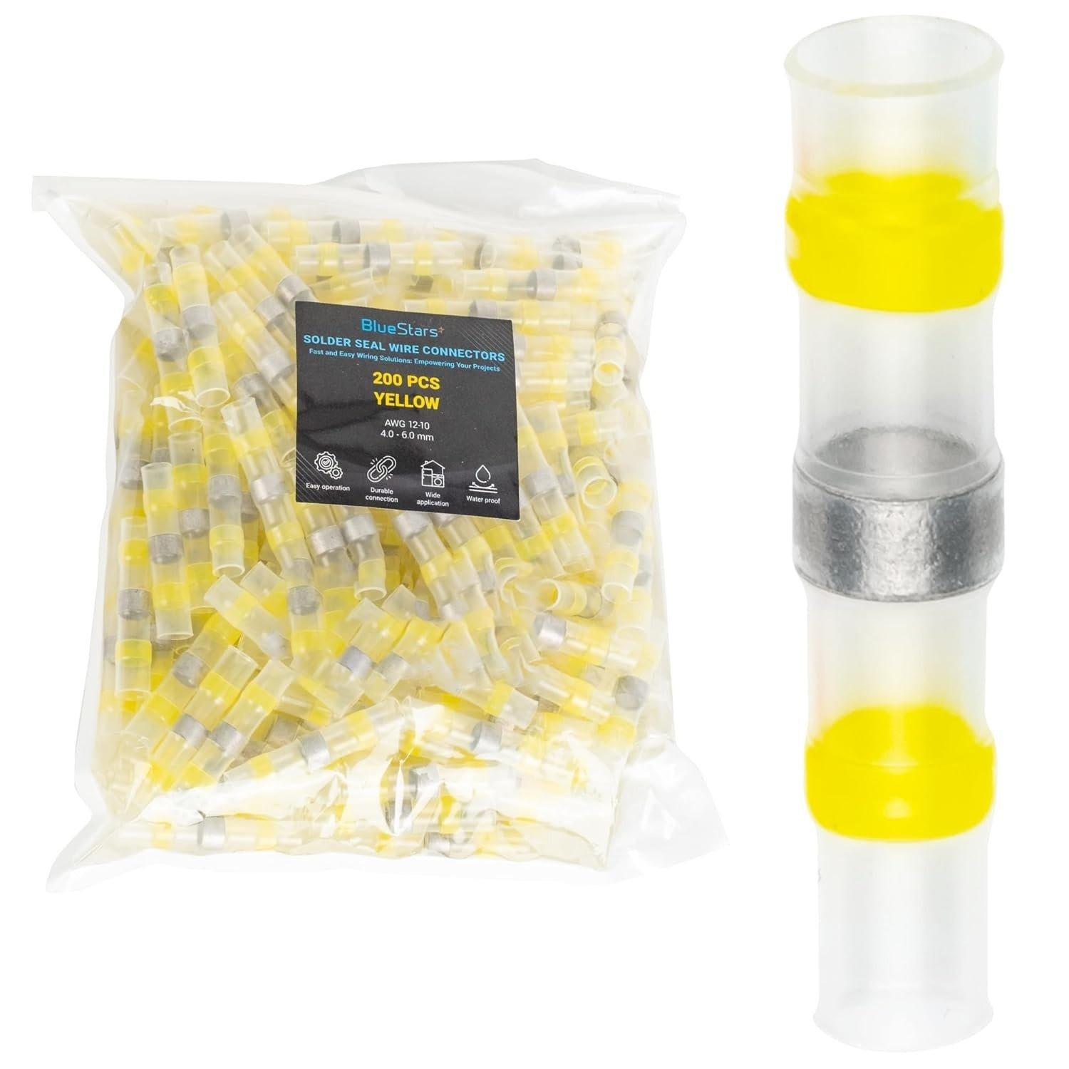 [Lifetime Warranty] 200 PCS RED Solder Seal Wire Connectors for 22-18 AWG image 0