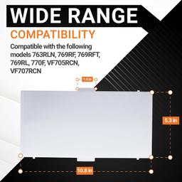 [Lifetime Warranty] 89108000 Bathroom Vent Fan Light Lens Cover Part for Broan Nutone thumbnail 2