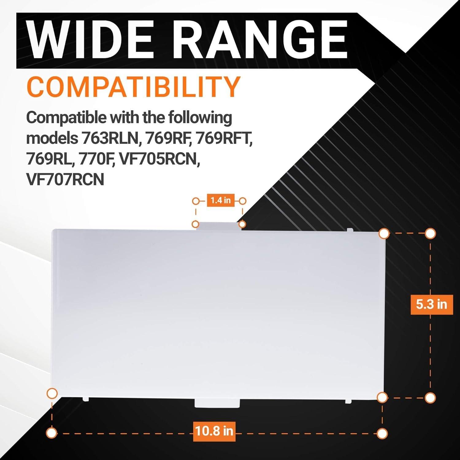 [Lifetime Warranty] 89108000 Bathroom Vent Fan Light Lens Cover Part for Broan Nutone image 2