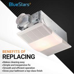 [Lifetime Warranty] 89108000 Bathroom Vent Fan Light Lens Cover Part for Broan Nutone thumbnail 1