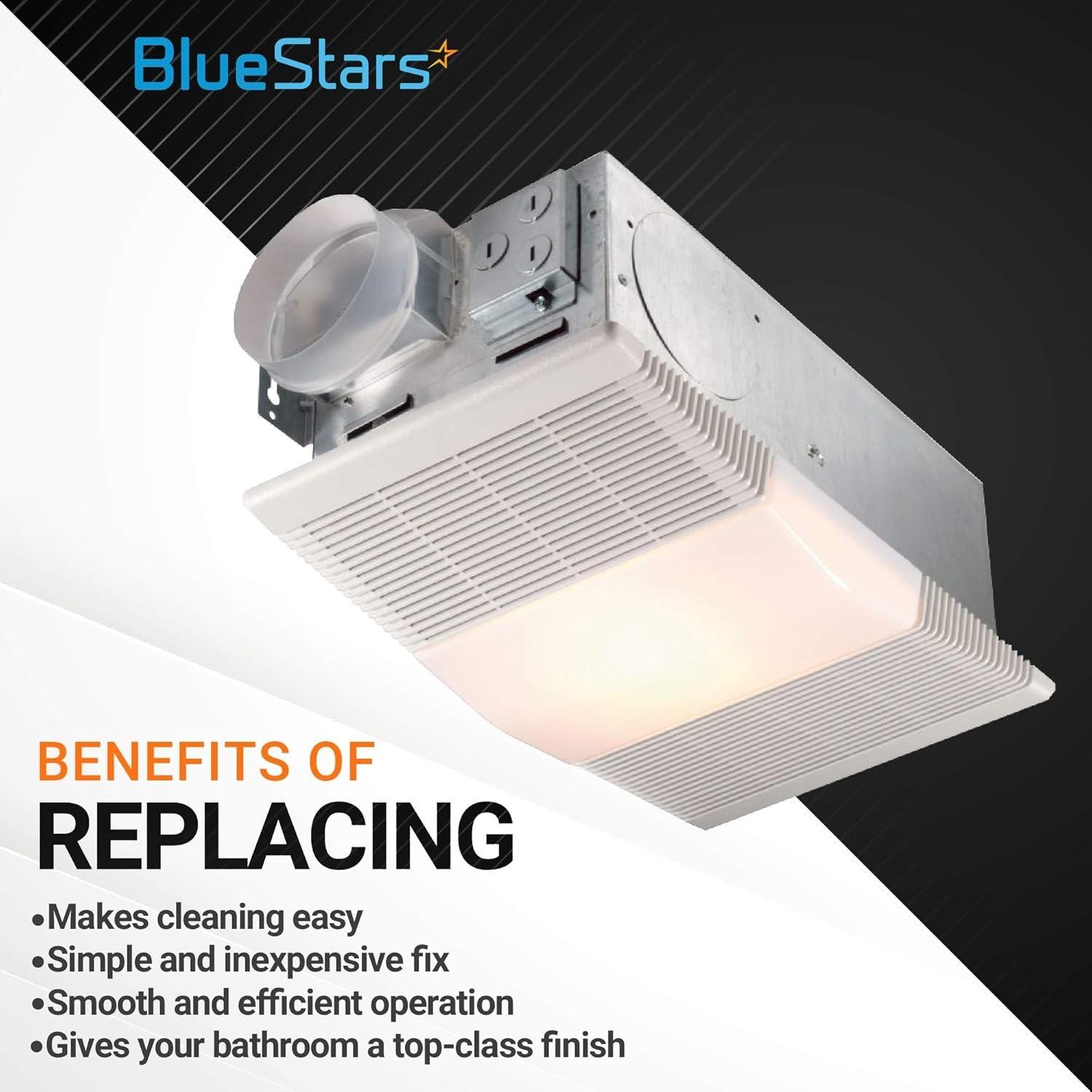 [Lifetime Warranty] 89108000 Bathroom Vent Fan Light Lens Cover Part for Broan Nutone image 1