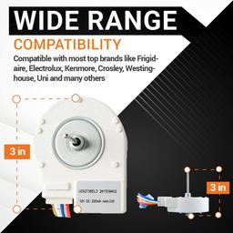 [Lifetime Warranty] 241509402 Refrigerator Evaporator Fan Motor - Compatible with Frigidaire Electrolux Kenmore Refrigerators - Replaces 241509401 AP3958808 PS1526073 AH1526073 EA1526073 7241509402 thumbnail 2