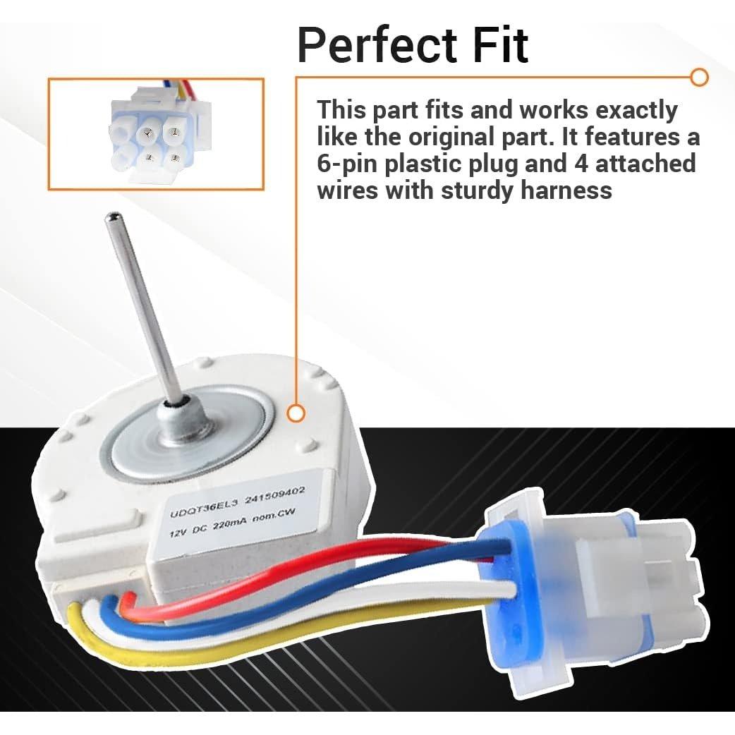 [Lifetime Warranty] 241509402 Refrigerator Evaporator Fan Motor - Compatible with Frigidaire Electrolux Kenmore Refrigerators - Replaces 241509401 AP3958808 PS1526073 AH1526073 EA1526073 7241509402 image 4