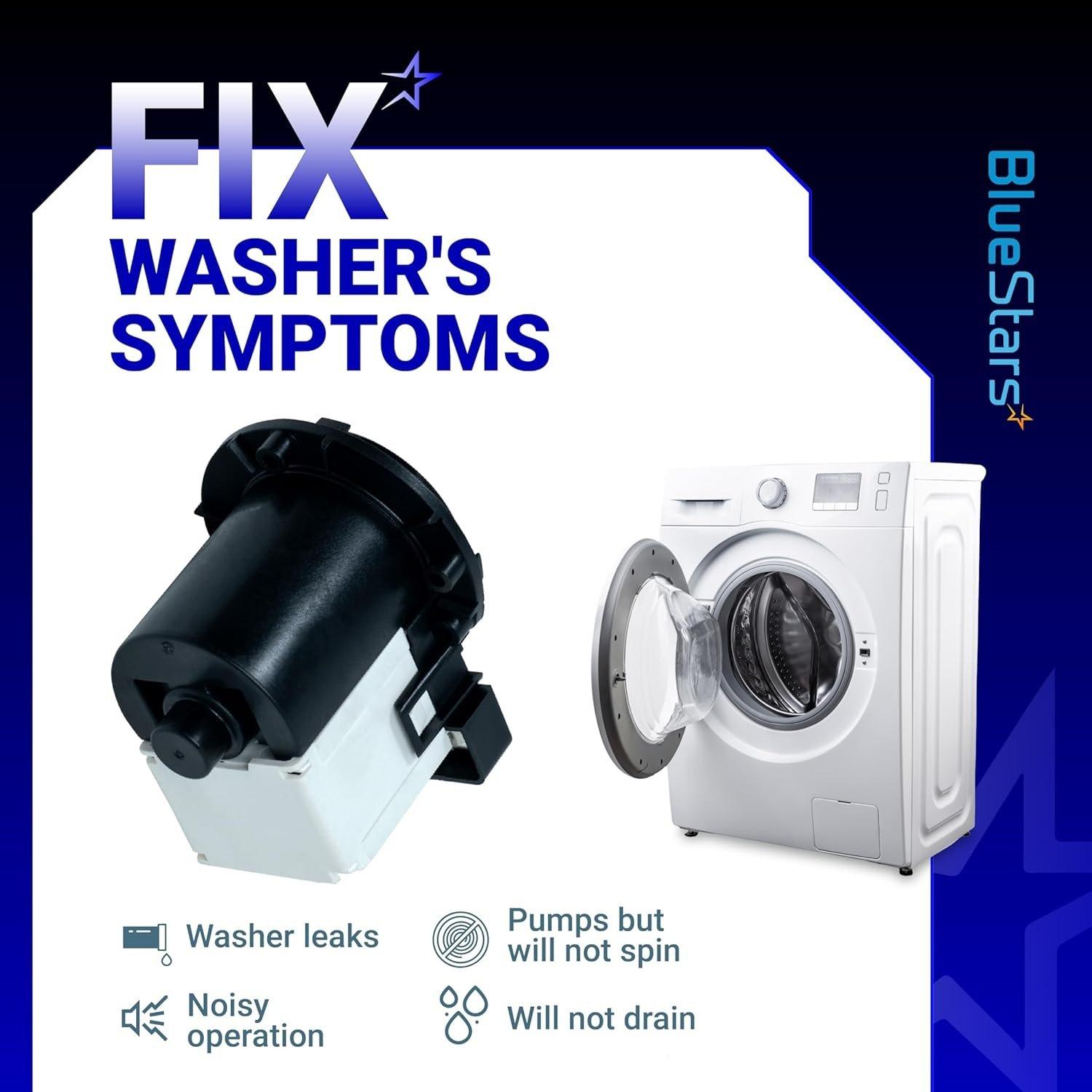 [Lifetime Warranty] DC31-00054A Washer Drain Pump Motor Assembly - Compatible with Samsung Maytag Kenmore Washing Machines - Replaces AP4202690 DC31-00016A 1534541 PS4204638 62902090 image 6