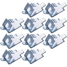[Lifetime Warranty] 920158 Freezer Shelf Clips - Stainless Steel Support for Refrigerators, Replacement Freezer Cooler Shelf Support, Exact Fit Replacement Shelf Square Buckles Clips - Pack of 10 thumbnail 0