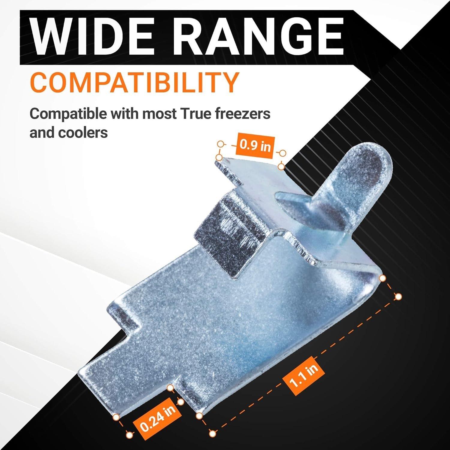 [Lifetime Warranty] 920158 Freezer Shelf Clips - Stainless Steel Support for Refrigerators, Replacement Freezer Cooler Shelf Support, Exact Fit Replacement Shelf Square Buckles Clips - Pack of 10 image 3