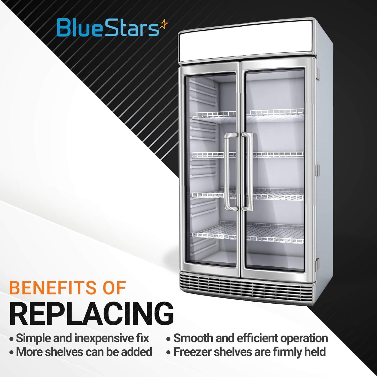 [Lifetime Warranty] 920158 Freezer Shelf Clips - Stainless Steel Support for Refrigerators, Replacement Freezer Cooler Shelf Support, Exact Fit Replacement Shelf Square Buckles Clips - Pack of 10 image 4