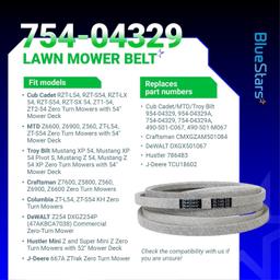 [Lifetime Warranty] Deck Belt 754-04329 thumbnail 6