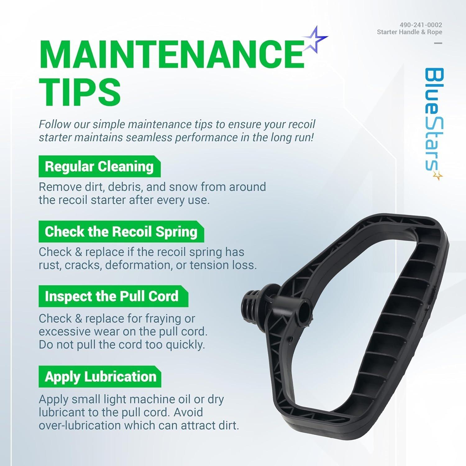 [Lifetime Warranty] 490-241-0002 Snowblower Starter Handle Rope image 5
