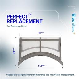 [Lifetime Warranty] DV42H5200EP DV45K6500EV DVE45M5500W DV42H5000EW Dryer Lint Filter Trap DC61-02595A with Brush - Compatible with Samsung Dryer - Replaces 2069505 PS4206799 AP4578777 thumbnail 5