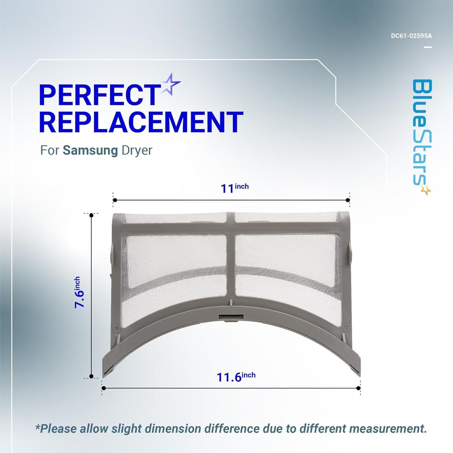[Lifetime Warranty] DV42H5200EP DV45K6500EV DVE45M5500W DV42H5000EW Dryer Lint Filter Trap DC61-02595A with Brush - Compatible with Samsung Dryer - Replaces 2069505 PS4206799 AP4578777 image 5