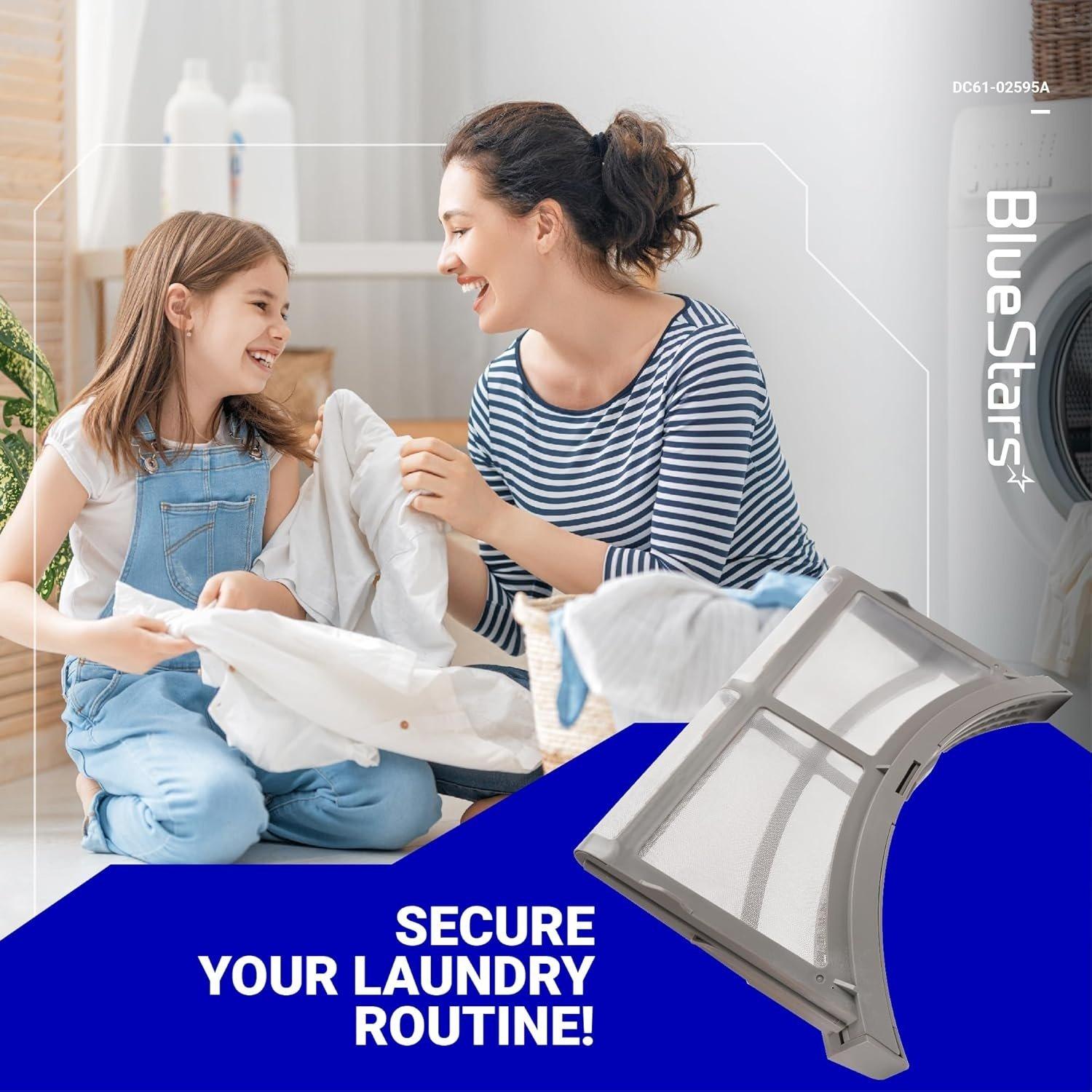 [Lifetime Warranty] DV42H5200EP DV45K6500EV DVE45M5500W DV42H5000EW Dryer Lint Filter Trap DC61-02595A with Brush - Compatible with Samsung Dryer - Replaces 2069505 PS4206799 AP4578777 image 3