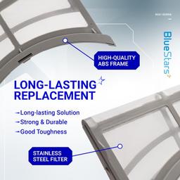 [Lifetime Warranty] DV42H5200EP DV45K6500EV DVE45M5500W DV42H5000EW Dryer Lint Filter Trap DC61-02595A with Brush - Compatible with Samsung Dryer - Replaces 2069505 PS4206799 AP4578777 thumbnail 4