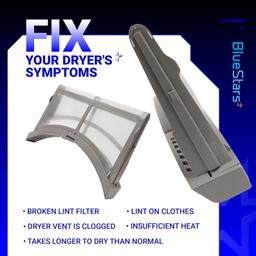 [Lifetime Warranty] DV42H5200EP DV45K6500EV DVE45M5500W DV42H5000EW Dryer Lint Filter Trap DC61-02595A with Brush - Compatible with Samsung Dryer - Replaces 2069505 PS4206799 AP4578777 thumbnail 2