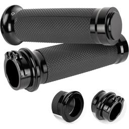 1” Motorcycle Hand Grips Handlebar Grips Compatible for Harley Sportster Touring Honda Kawasaki Suzuki Yamaha Bobber Chopper thumbnail 0