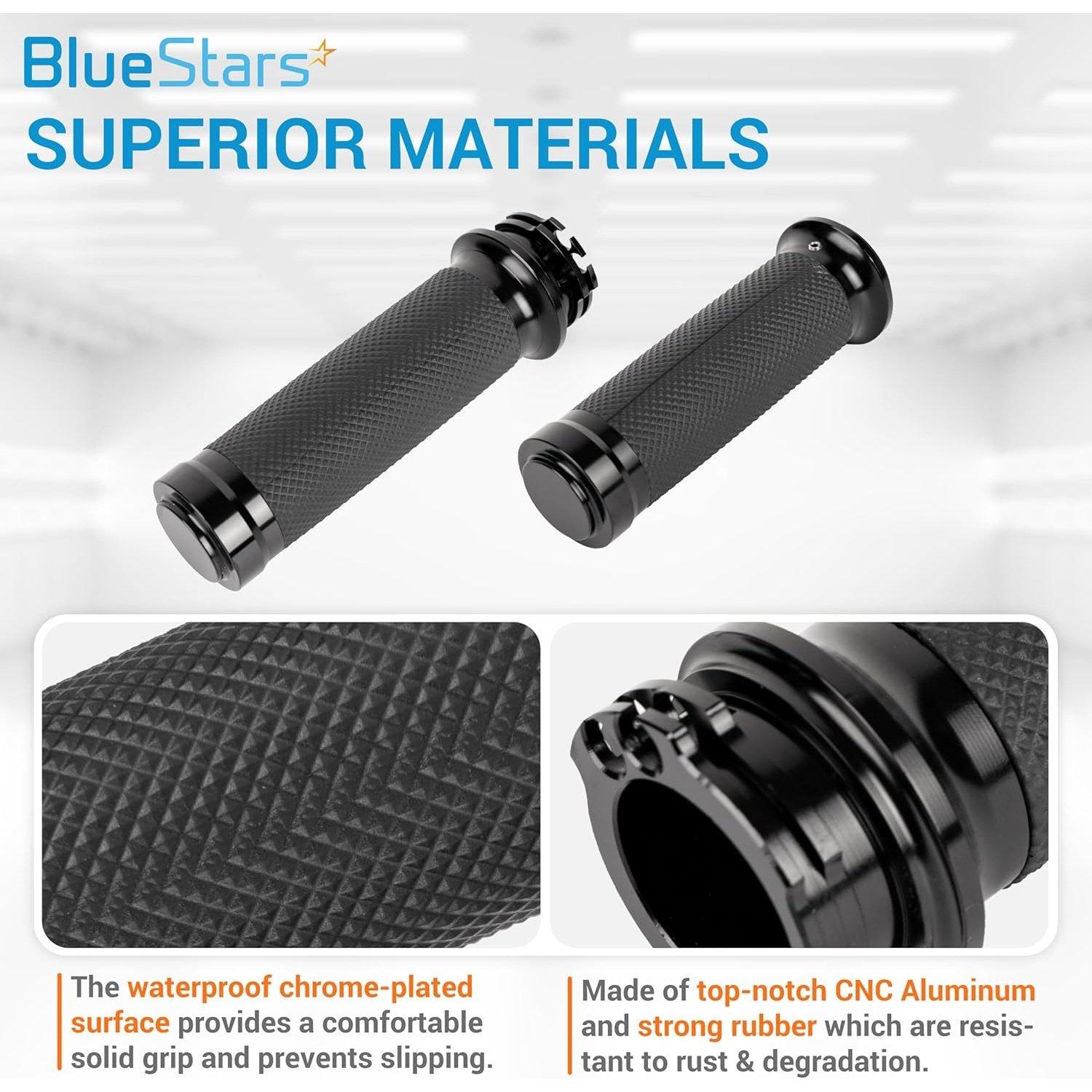 1” Motorcycle Hand Grips Handlebar Grips Compatible for Harley Sportster Touring Honda Kawasaki Suzuki Yamaha Bobber Chopper image 6