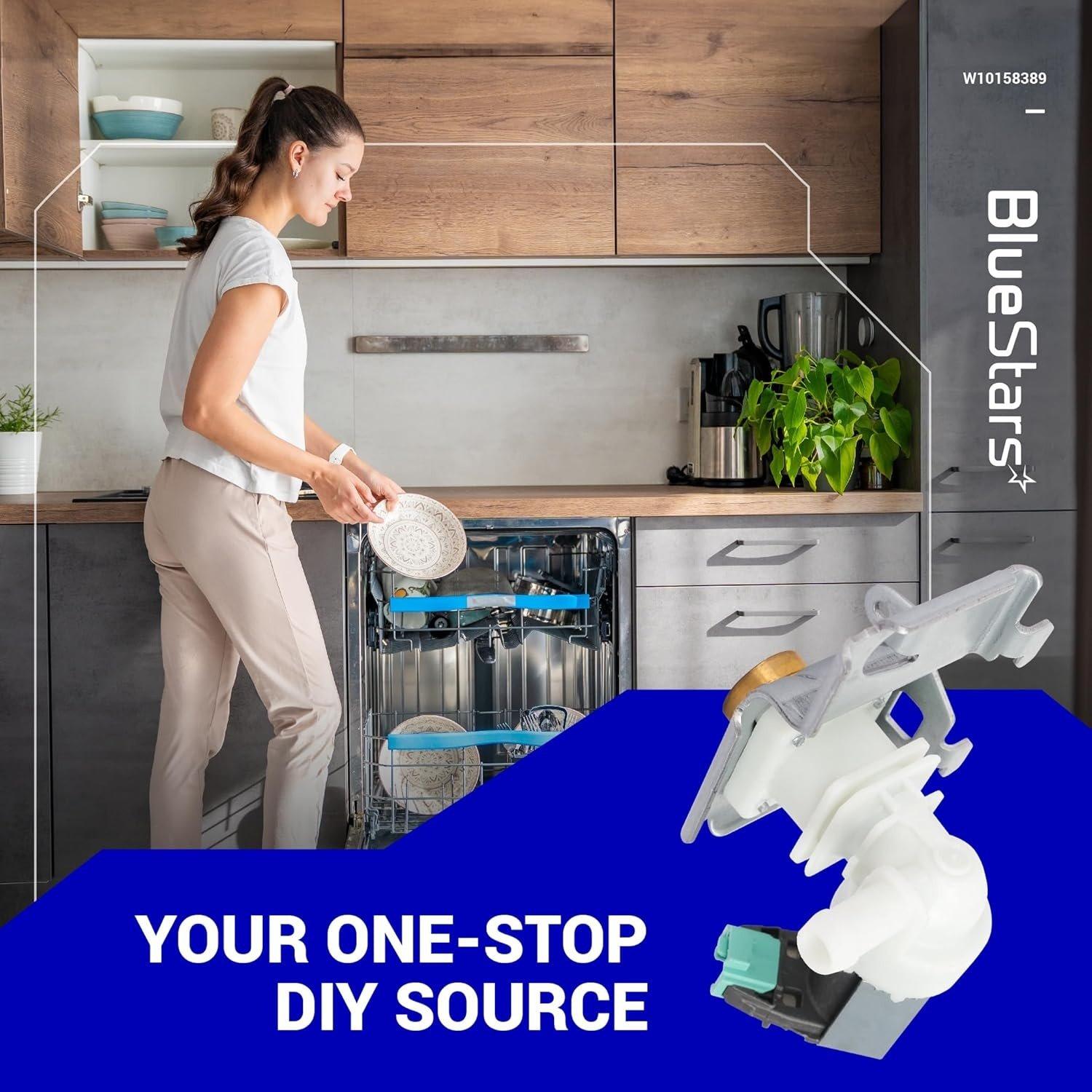 [Lifetime Warranty] W10158389 Dishwasher Water Inlet Valve Replacement - Compatible with Whirlpool Kenmore Dishwashers - Replaces AP6015932 8558986 8558987 8558988 8563405 8563406 8563407 W10158387 image 4