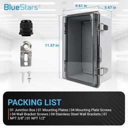 [Lifetime Warranty] Clear Junction Box IP67 11.57" x 5.67" x 9.61" thumbnail 1