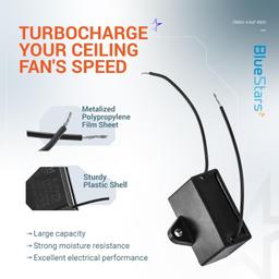[Lifetime Warranty] CBB61 5 uF 2-Wire 250V 450V AC Ceiling Fan Capacitor thumbnail 5