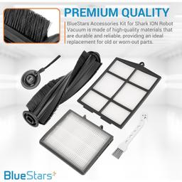 [Lifetime Warranty] Accessories Kit for Shark ION R85 RV850 S86 S87 R71 R72 R75 RV761 RV771 RV871 AV751 AV752 AV753 Vacuum Cleaner - 6 Side Brushes, 3 Hepa Filter, 1Main Brush, 1 Filter Guard, 1 Cleaning Brush thumbnail 2