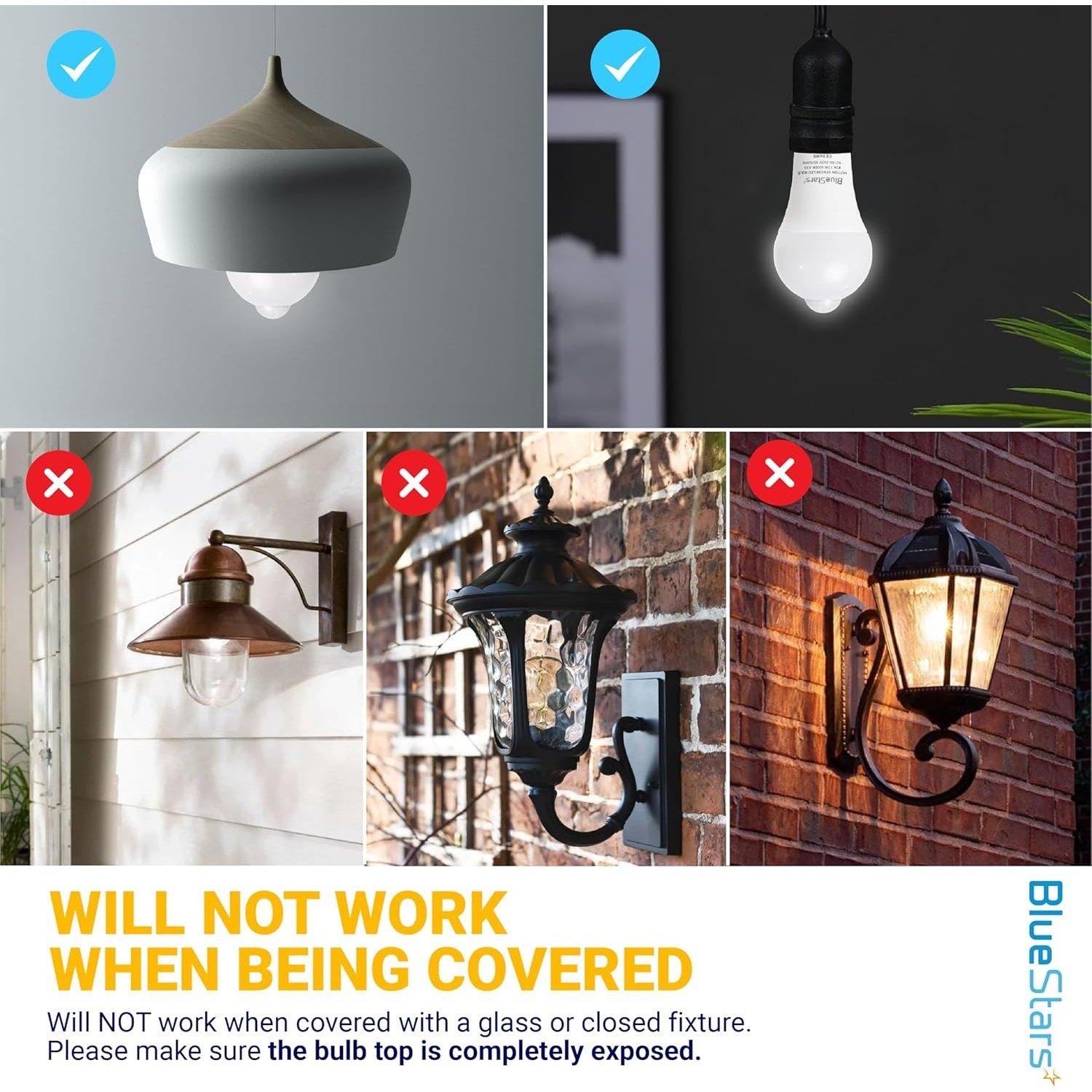 [Lifetime Warranty] Motion Sensor Light Bulbs 12W (100W Equivalent), E26 Dusk to Dawn Motion Detector Security LED Bulb 5000K Daylight - Pack of 4 image 6