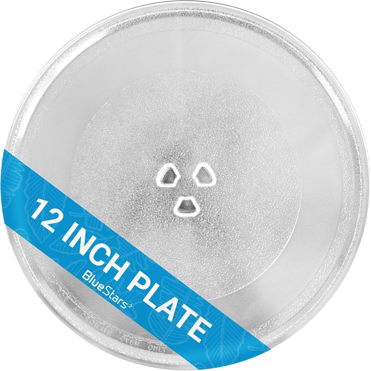[Lifetime Warranty] 12" / 30.5cm Microwave Glass Plate Replacement - Fit for KitchenAid Maytag Whirlpool Amana - Replaces W10337247 W11367904 W11335034 W11443145 W11291538 - Y-Type Tray image 0
