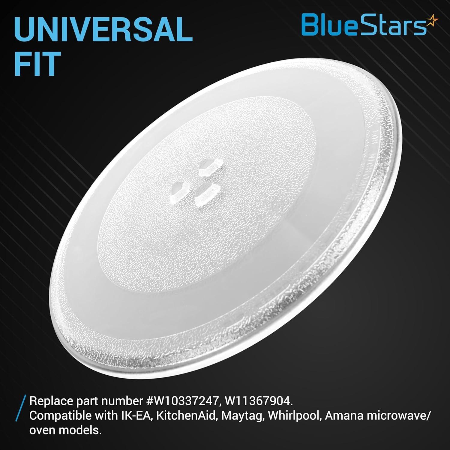 [Lifetime Warranty] 12" / 30.5cm Microwave Glass Plate Replacement - Fit for KitchenAid Maytag Whirlpool Amana - Replaces W10337247 W11367904 W11335034 W11443145 W11291538 - Y-Type Tray image 4