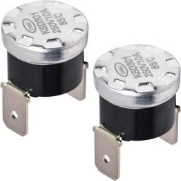 [Lifetime Warranty] 661566 Dishwasher High Limit Thermostat - Compatible with Whirlpool Kenmore KitchenAid Amana Maytag Dishwashers - Replaces WP661566 3371618 W10339474 AP6010246 PS11743423 - Pack of 2 thumbnail 0