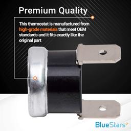 [Lifetime Warranty] 661566 Dishwasher High Limit Thermostat - Compatible with Whirlpool Kenmore KitchenAid Amana Maytag Dishwashers - Replaces WP661566 3371618 W10339474 AP6010246 PS11743423 - Pack of 2 thumbnail 2