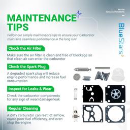 [Lifetime Warranty] RB-100 Carburetor Rebuild Kit with Primer Bulb thumbnail 7