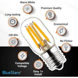 [Lifetime Warranty] E17 T7 LED Bulb 2W 120V (25W Equivalent) - Pack of 3 thumbnail 7