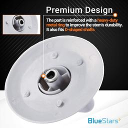 [Lifetime Warranty] WE1M654 Dryer Timer Knob with Metal Ring - Compatible with GE & Hotpoint Dryers - Replaces AP3995098 WE01M0443 WE1M443 - Pack of 3 thumbnail 3