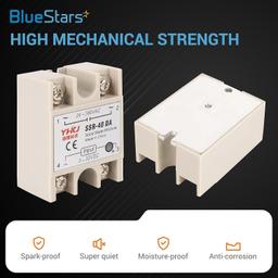 2PCS Solid State Relay SSR-40DA DC to AC Input 3-32VDC Output 24-380VAC 40A Single Phase Semi-Conductor Relay Module thumbnail 1