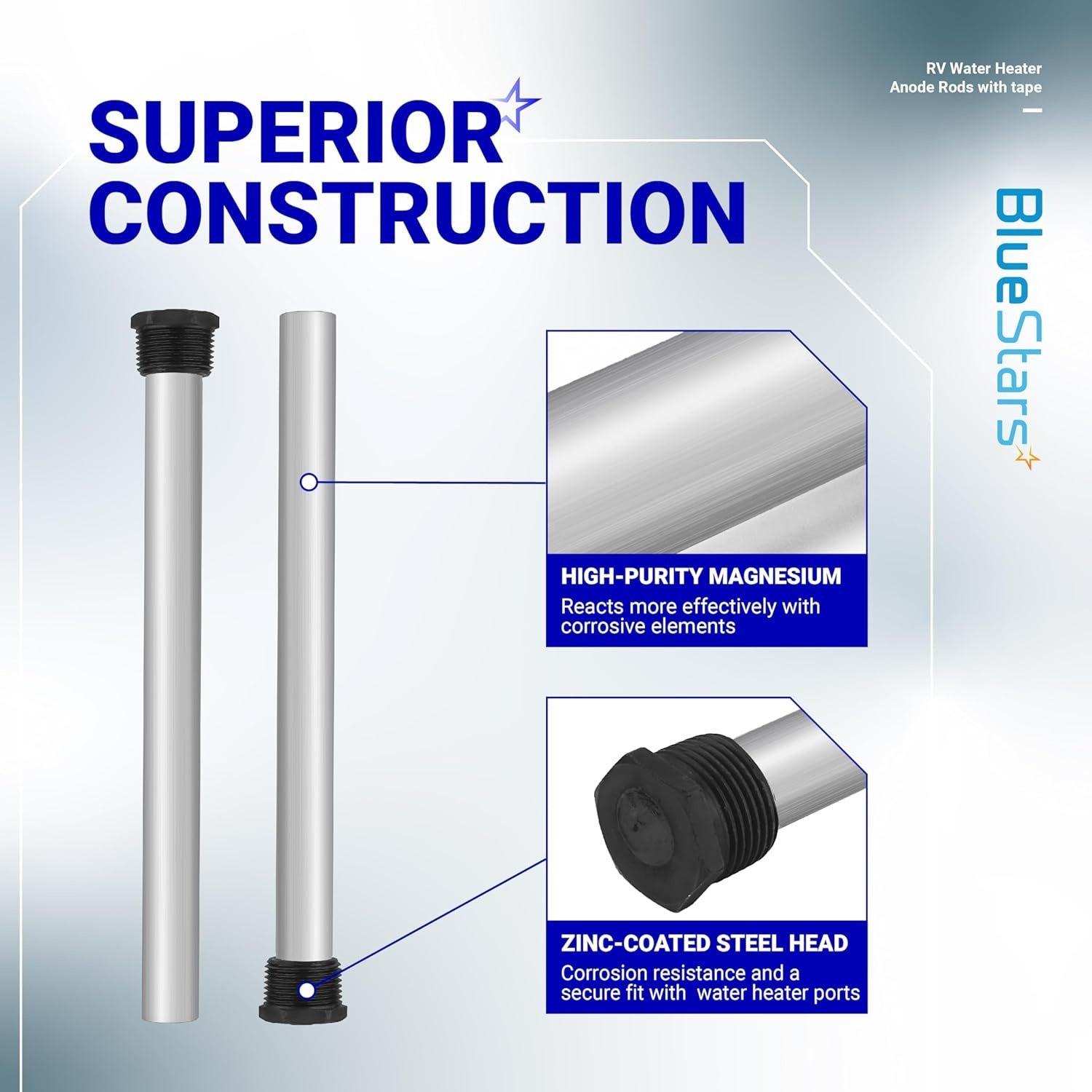 [Lifetime Warranty] Water Heater Magnesium Anode Rod - Pack of 2 image 3
