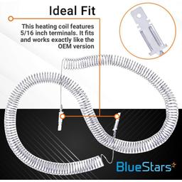 [Lifetime Warranty] 5300622034 Heating Element Restring Coil - For Frigidaire Kenmore Gibson Dryers FDE436RBS2 WDE846RBW0 AEQ6000 FEX831C DBL333EB1 DSXH43E 131475320 131475320 131505700 131553900 thumbnail 5