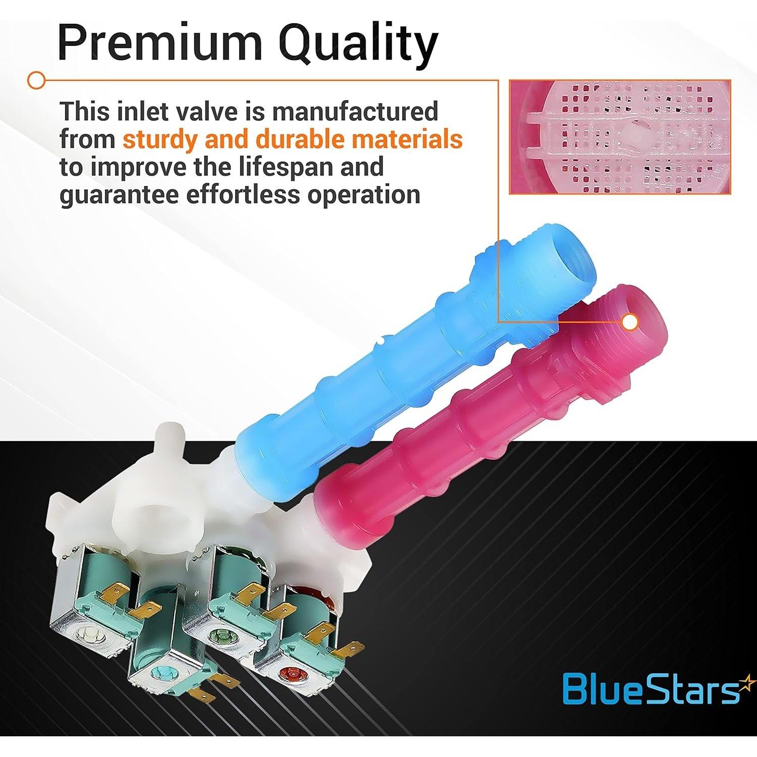 [Lifetime Warranty] 134637810 Water Inlet Valve Compatible with Frigidaire Kenmore Electrolux Crosley Washing Machine - Replaces 134637800,7134637810,AP4368791,PS2349248, 1482877 image 3