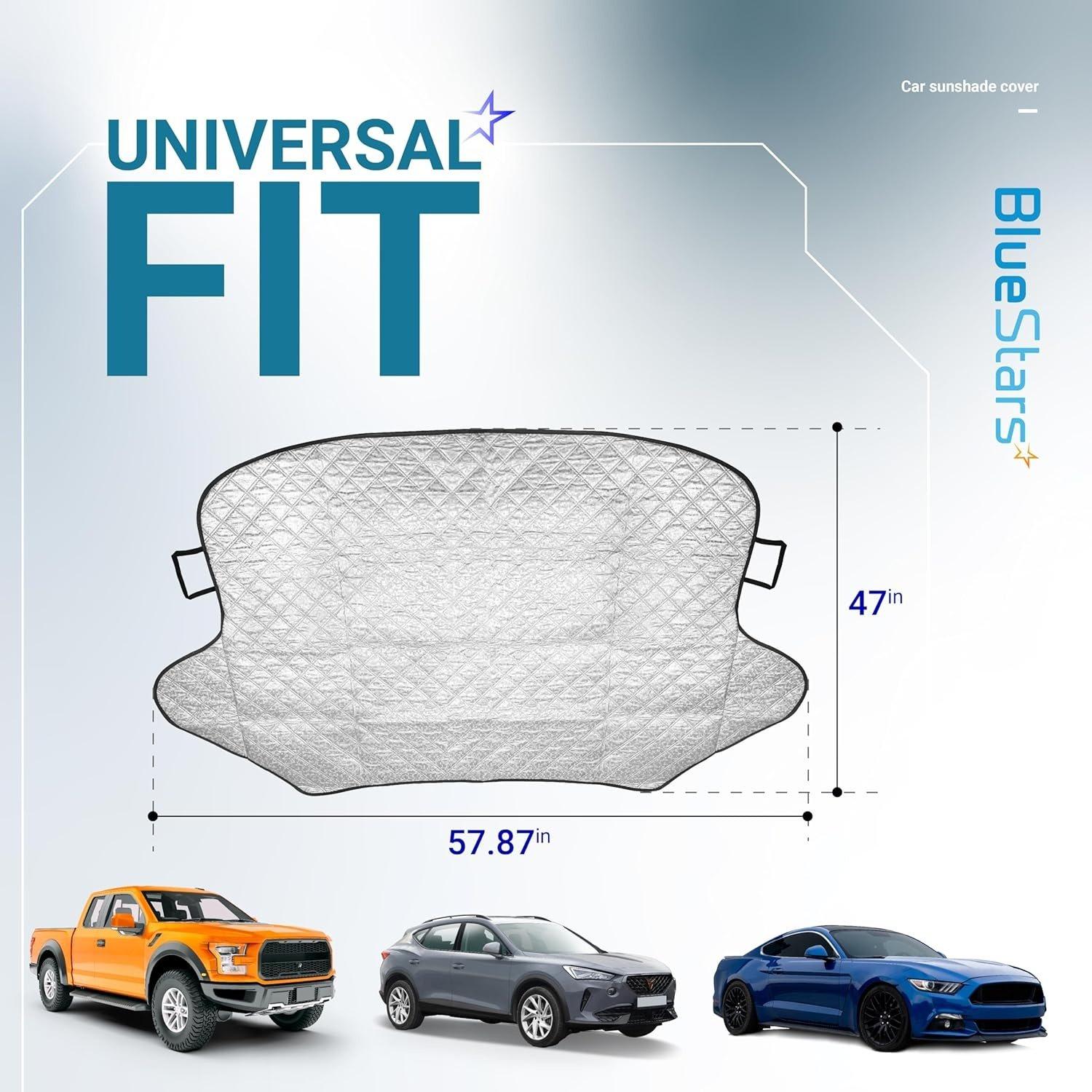 [Lifetime Warranty] 57" x 47" Windshield Cover for Ice and Snow image 3