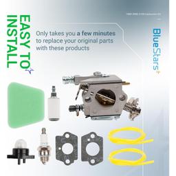 1950 2050 2150 Carburetor Kit with Air Filter Fuel Line Spark Plug thumbnail 3