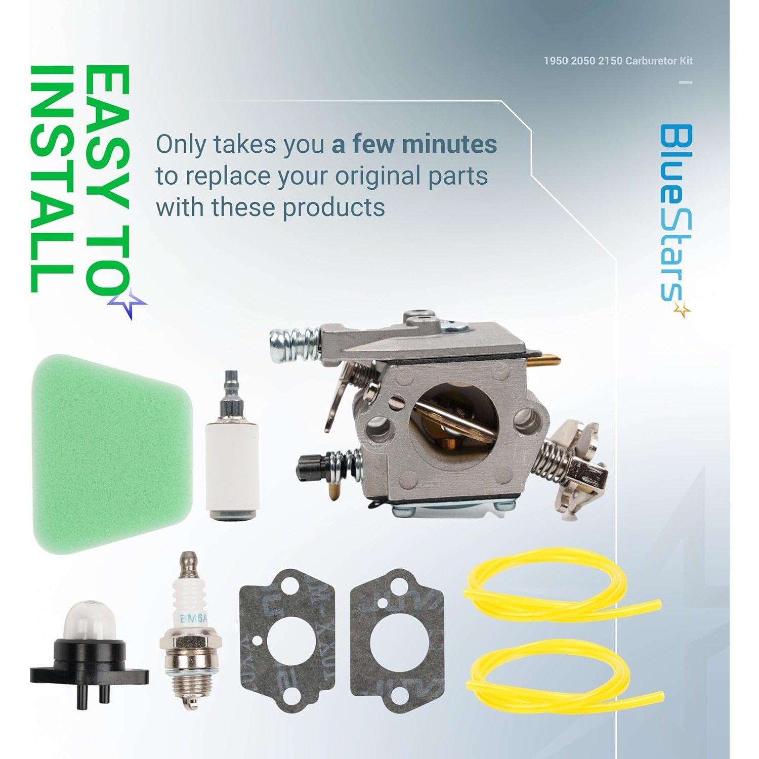 1950 2050 2150 Carburetor Kit with Air Filter Fuel Line Spark Plug image 3